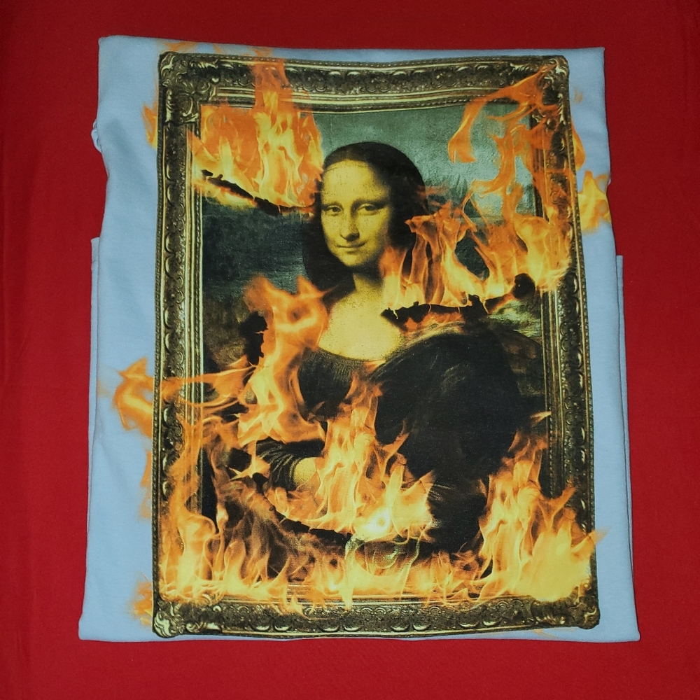 Pleasures Now Mona Lisa Burn Light Blue XL